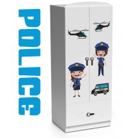 Dulap Police 2 usi - Camere Copii Premium MDF High Gloss Tema Politie Dulap Police 2 usi - Camere Copii Premium MDF High Gloss Tema Politie